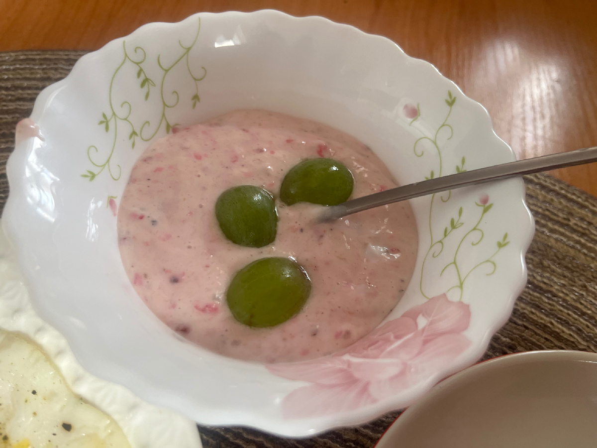 Вот такой вот вкусный и полезный десерт на завтрак. Фото автора 
