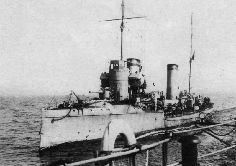 Эсминец "Москвитянин", затопленный 21 мая 1919 года.