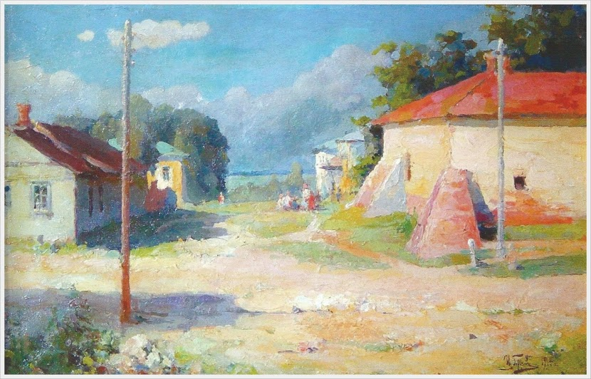 Художник Иван Горохов «Улица Огородничья. Соляной склад». 1914
