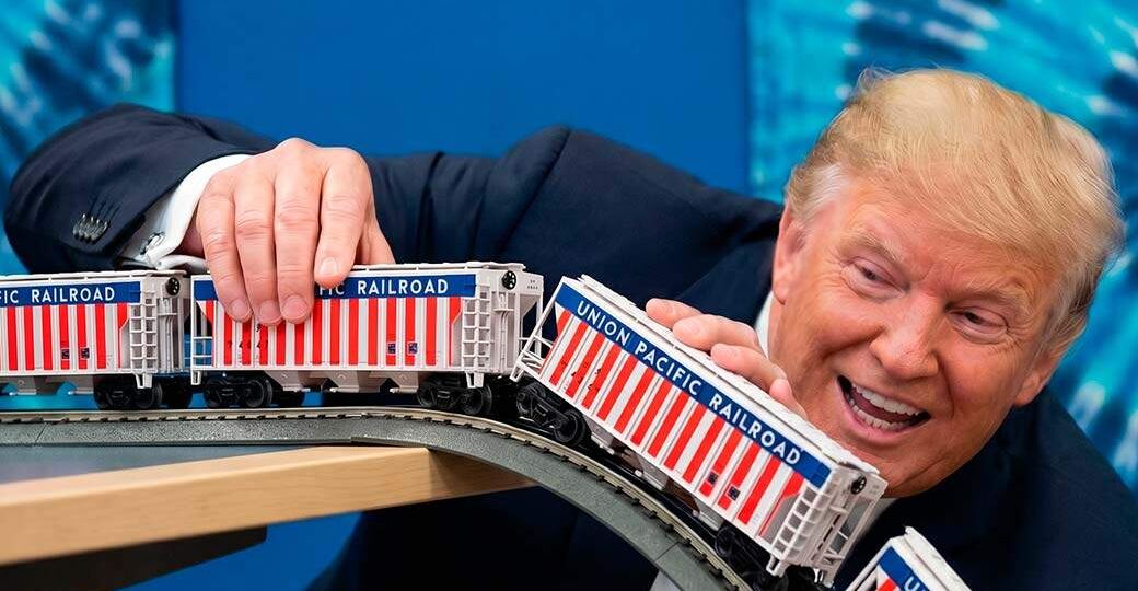 Трампушка уже разлил масло. Трамвай «Желание сэкономить»: президент США пускает американские поезда под откос популизма