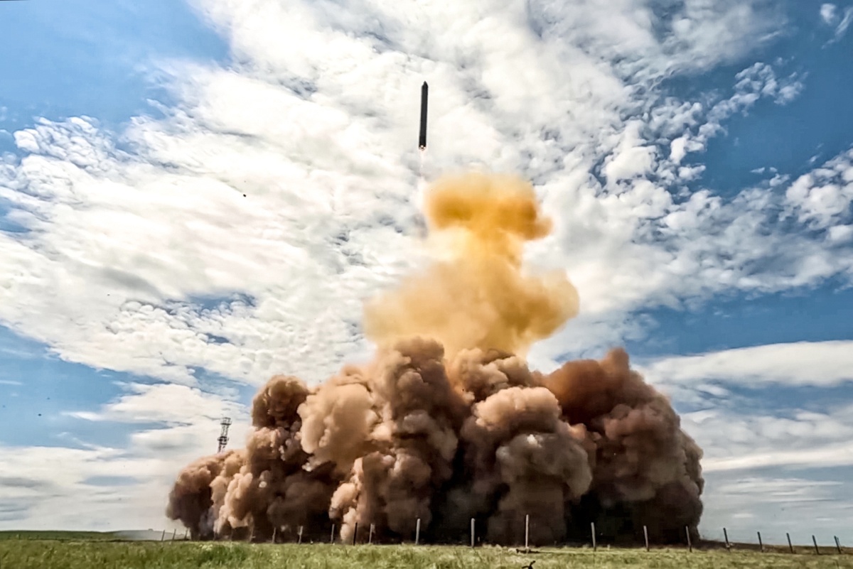    Испытательный пуск ракетного комплекса "Сармат". РС-28 "Сармат"/Министерство обороны РФ / РИА Новости