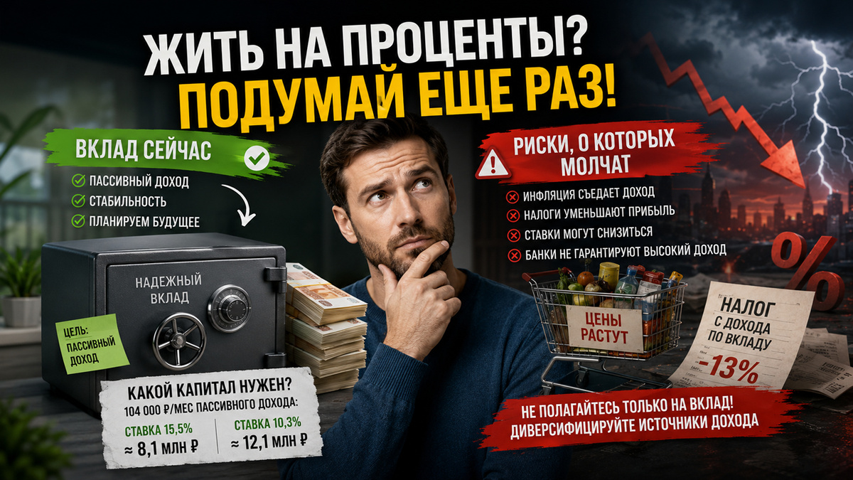 Мечта жить на проценты может обернуться финансовой ловушкой для россиян