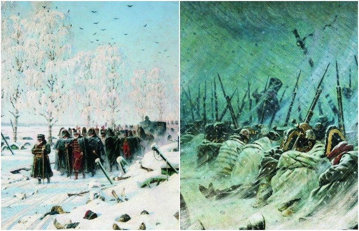 Чаще всего природа вмешивалась, чтобы помочь русским победить через морозы. /Фото: theculturalexperience.com, images.nzgeo.com
