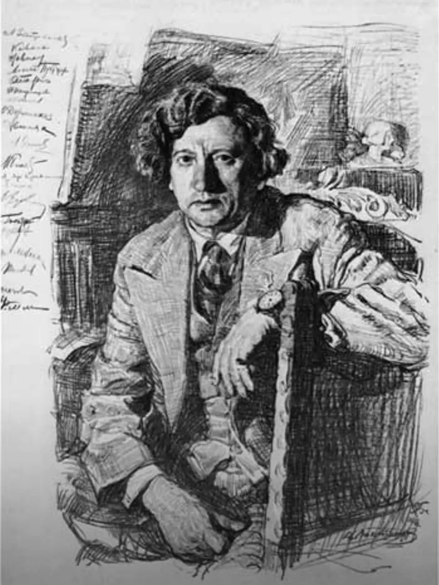 
Александр Лактионов. «Портрет И.И.Бродского». 1935