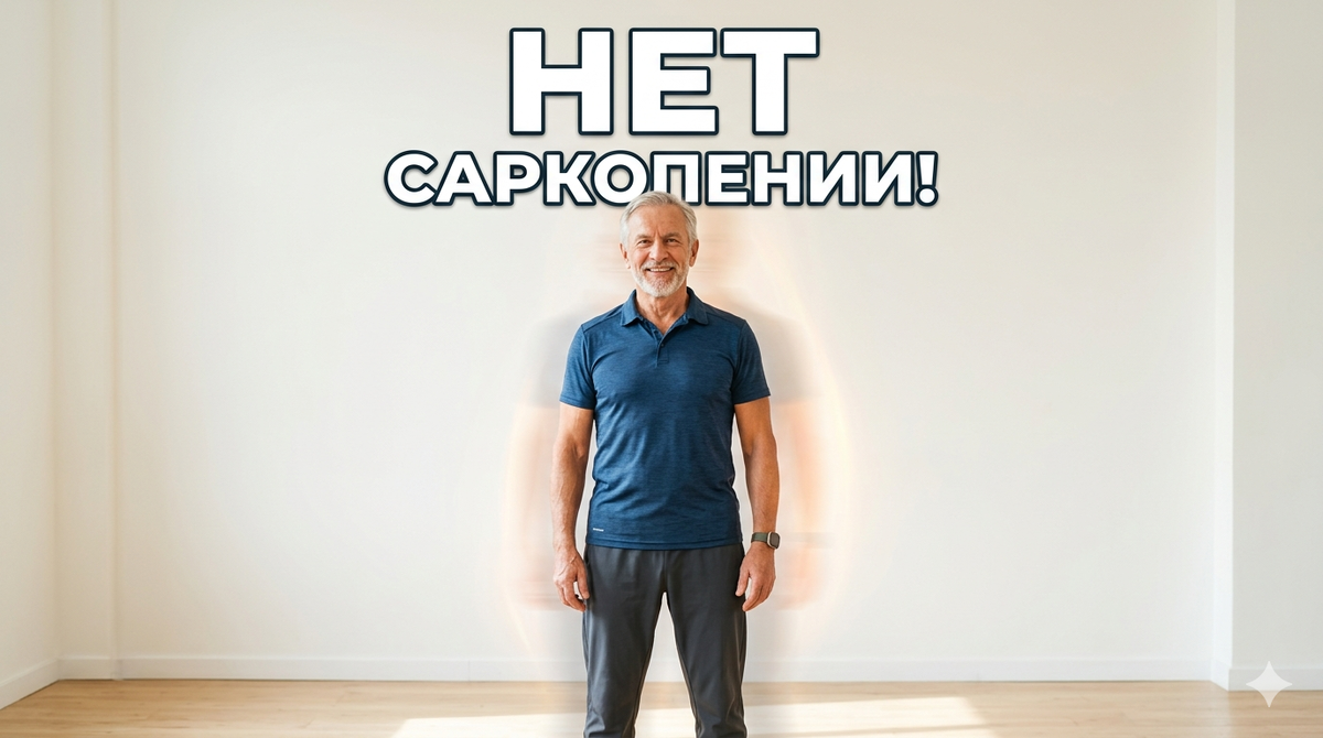 Тест на возрастную саркопению, который можно пройти дома.
Простой, честный и точный.