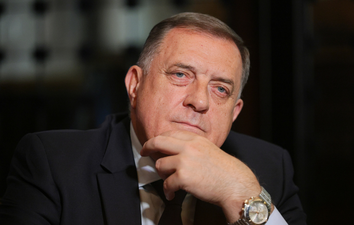    Председатель партии "Союз независимых социал-демократов" Республики Сербской Милорад Додик  Владимир Смирнов/ ТАСC