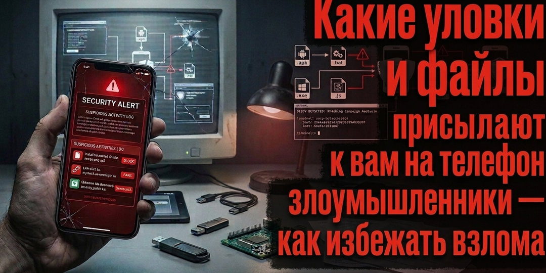 Это должен знать каждый: Какие уловки и файлы присылают к вам на телефон злоумышленники