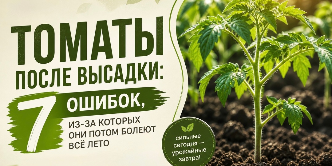 Томаты после высадки: 7 ошибок, из-за которых они потом болеют всё лето