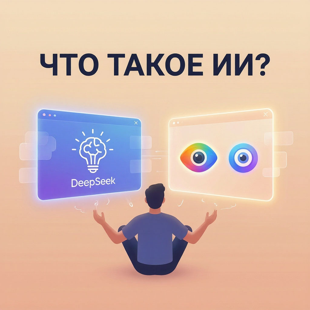 искусственный интеллект, нейросети, DeepSeek, Google AI, Gemini, что такое ИИ, ИИ простыми словами, обучение ИИ, чат-боты, промпты