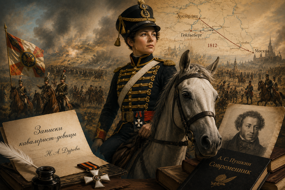Надежда Дурова — первая женщина-офицер русской армии, участница войны 1812 года и автор знаменитых «Записок кавалерист-девицы»
