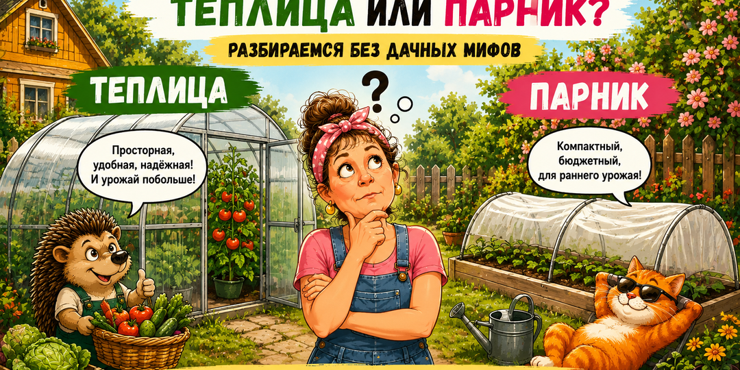 Что лучше: теплица или парник?