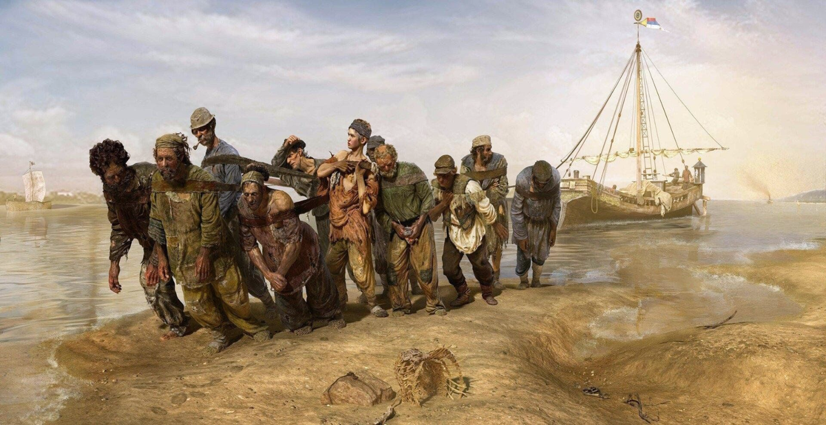 Ильи Репин «Бурлаки на Волге» (1873)