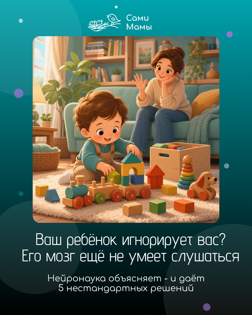 А чем чаще вы повторяете просьбы - тем меньше он реагирует?