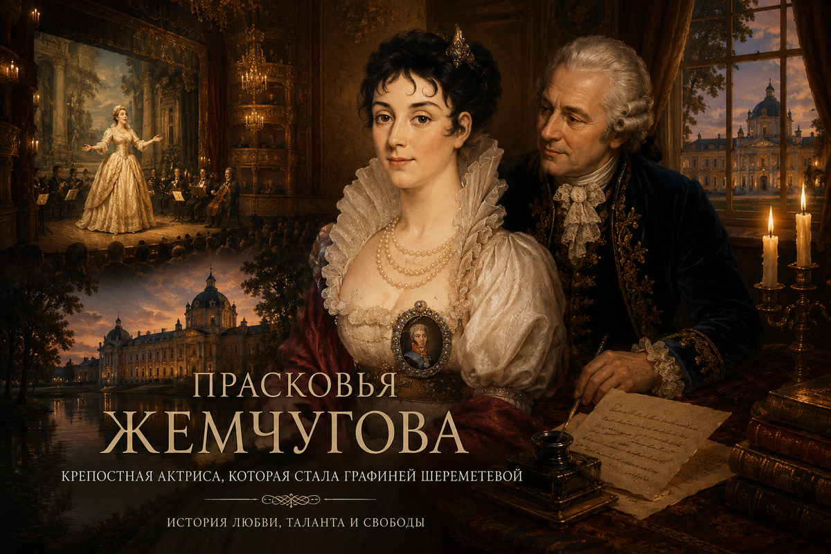 Прасковья Жемчугова — крепостная актриса шереметевского театра, чья история любви и таланта стала одной из самых необычных в истории России
