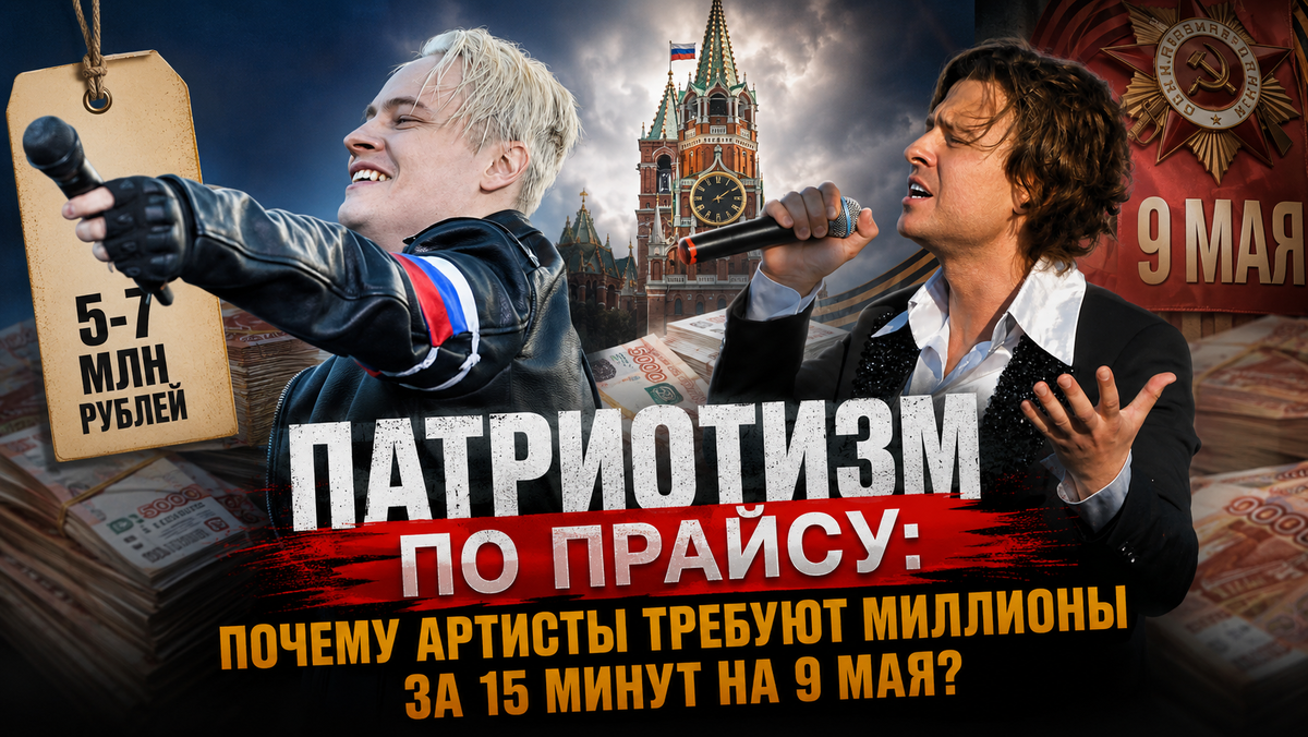«Покупной патриотизм»: скандал с гонорарами звёзд на 9 Мая вышел на новый уровень