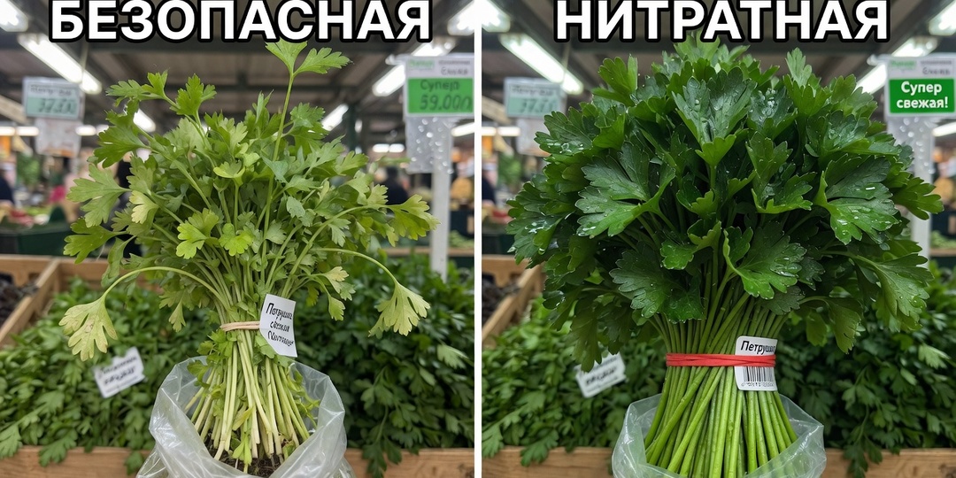 Нитратная петрушка: как отличить опасную зелень от безопасной за 30 секунд