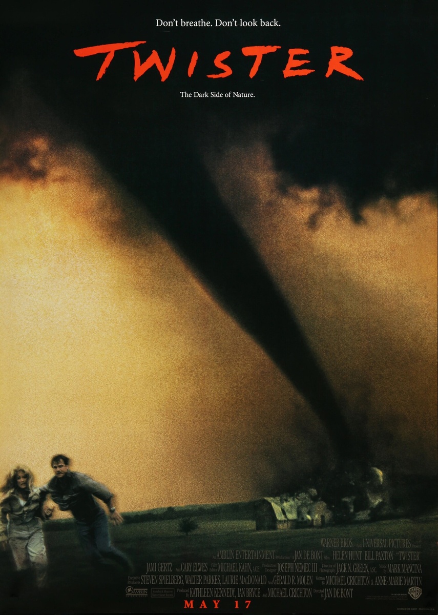 Постер к фильму "Смерч / Twister" (источник: https://ru.kinorium.com/107014/gallery/poster/?photo=51784022) 