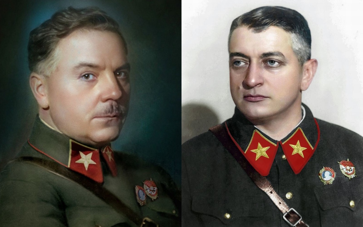 К. Е. Ворошилов и М. Н. Тухачевский. 