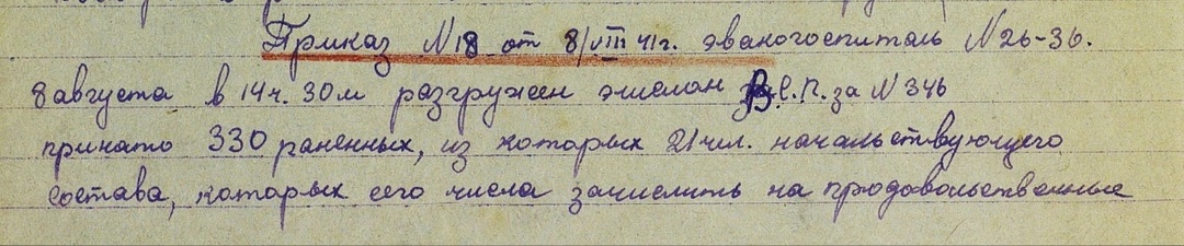 Из дома отдыха «Дивногорье» в эвакогоспиталь