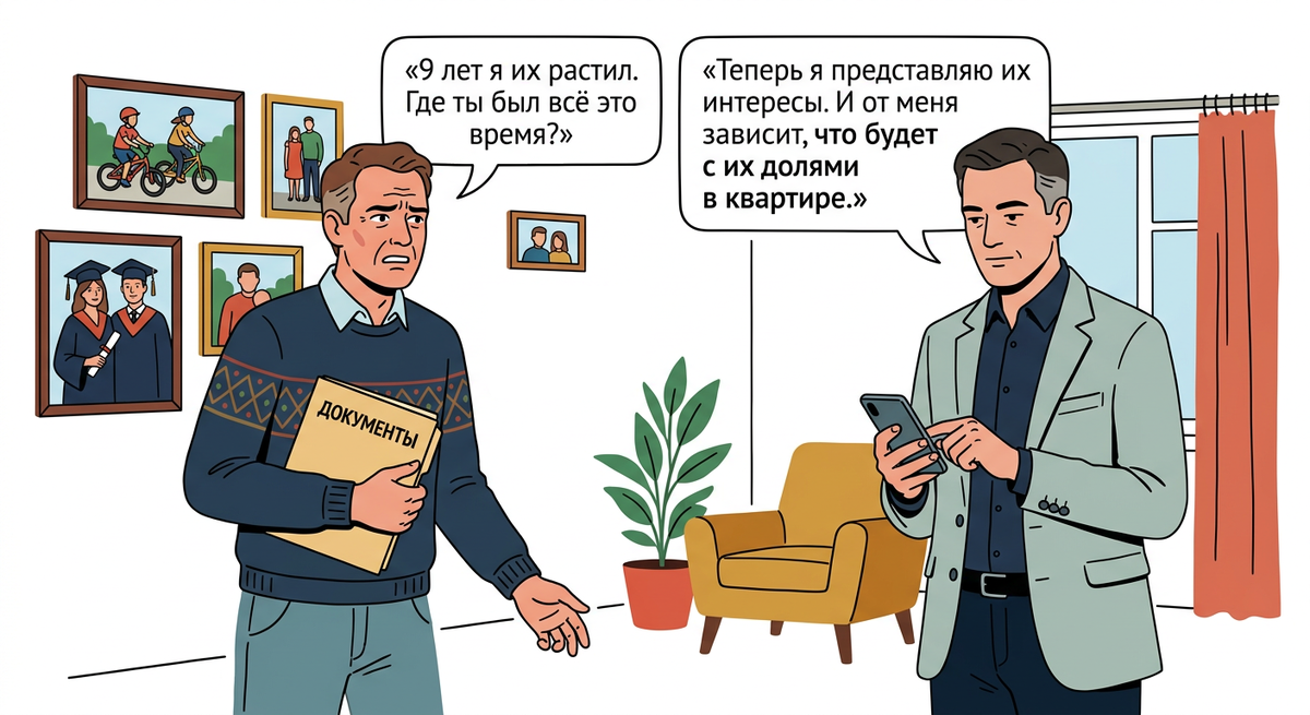 Биологический отец решил шантажировать наследством детей, хотя воспитывал детей отчим