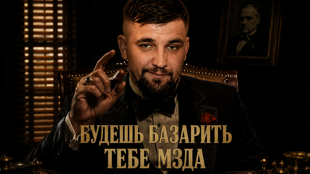 Вася Баста в образе Дон Карлеоне