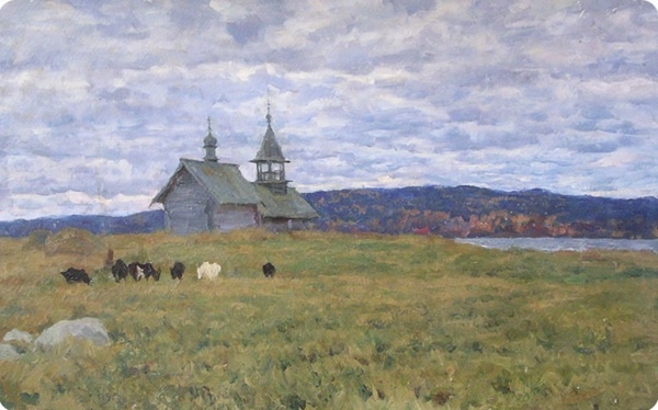 Федосов. На острове Кижи. 1972.