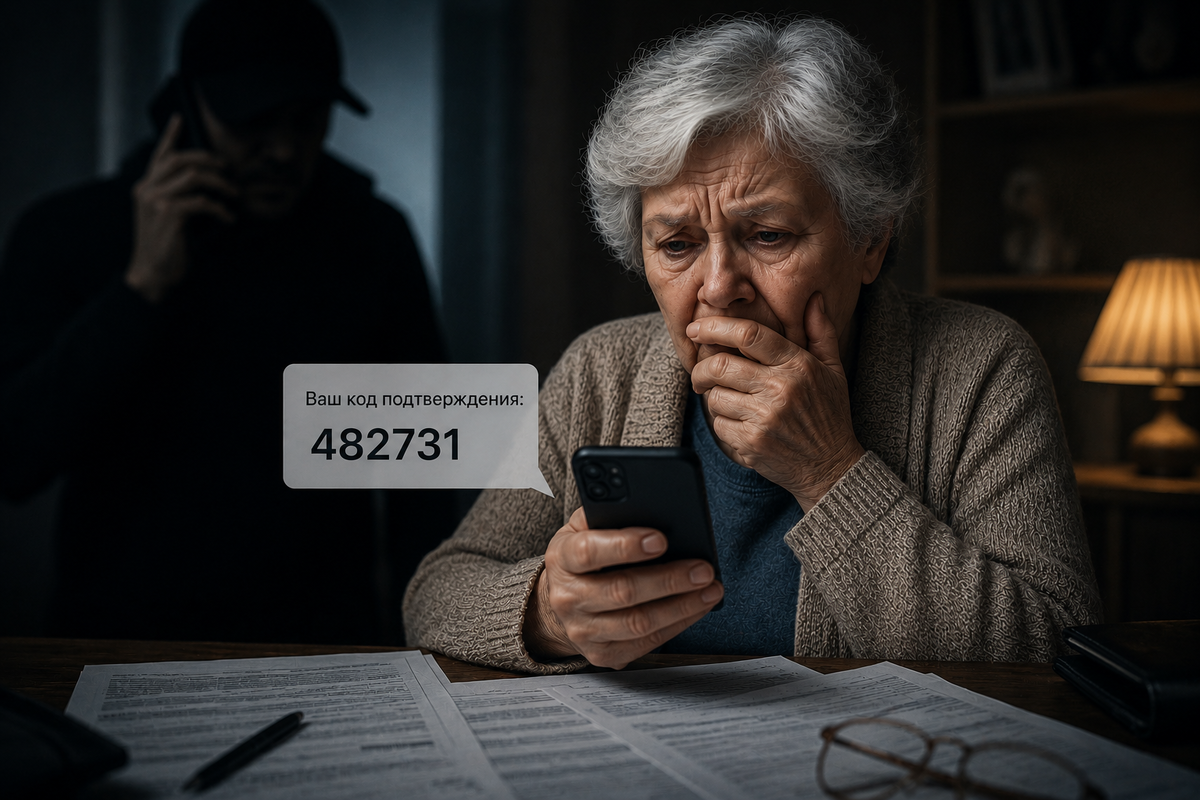 Следующий этап — код из SMS