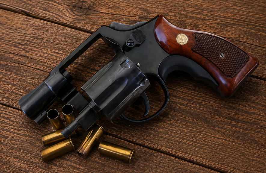 Револьвер Smith & Wesson Model 10 с двухдюймовым стволом и квадратной рукояткой на протяжении десятилетий являлся штатным табельным оружием сотрудников полиции