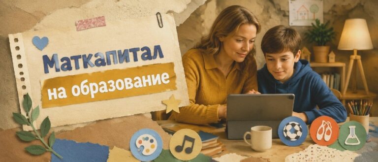    Иллюстрация к материалу: Маткапитал на кружки и секции в 2026 году: что можно оплатить и как оформить