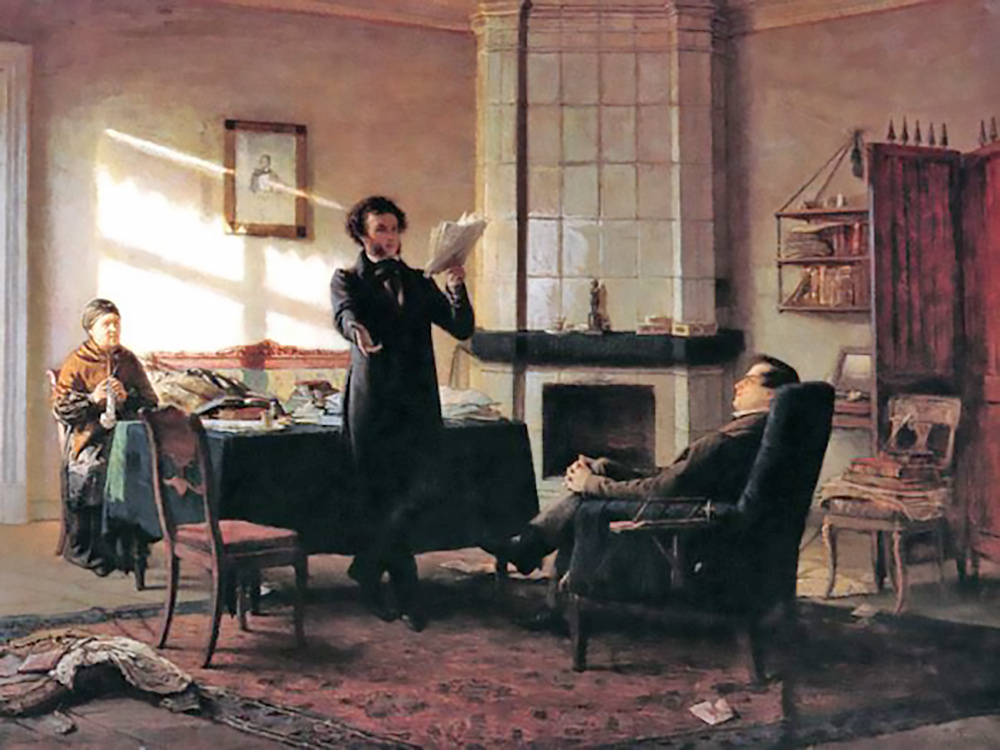 Николай Ге. Александр Сергеевич Пушкин в селе Михайловском. 1893. Всероссийский музей А.С. Пушкина, Санкт-Петербург
