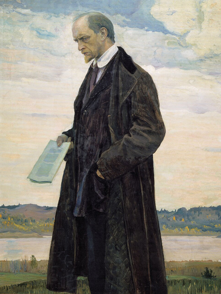 Михаил Нестеров. Мыслитель (Портрет Ивана Александровича Ильина). Первая половина XX века. Государственный Русский музей, Санкт-Петербург