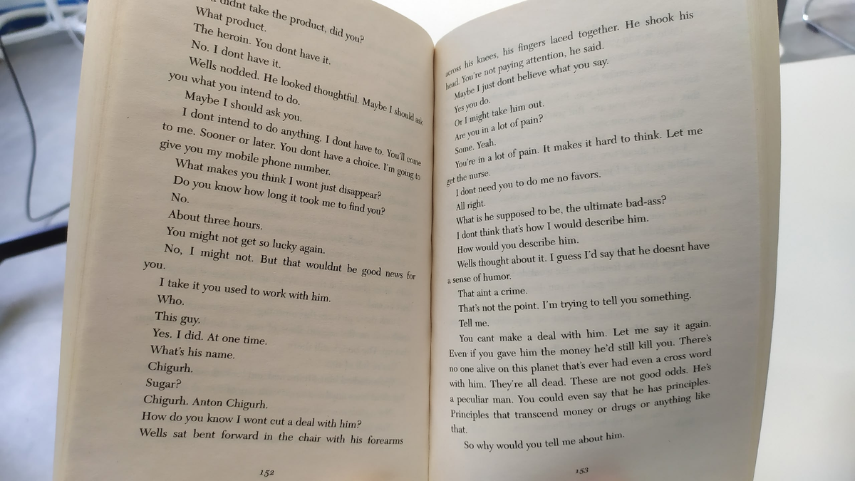 Середина книги. Диалог Уэллса и Мосса.