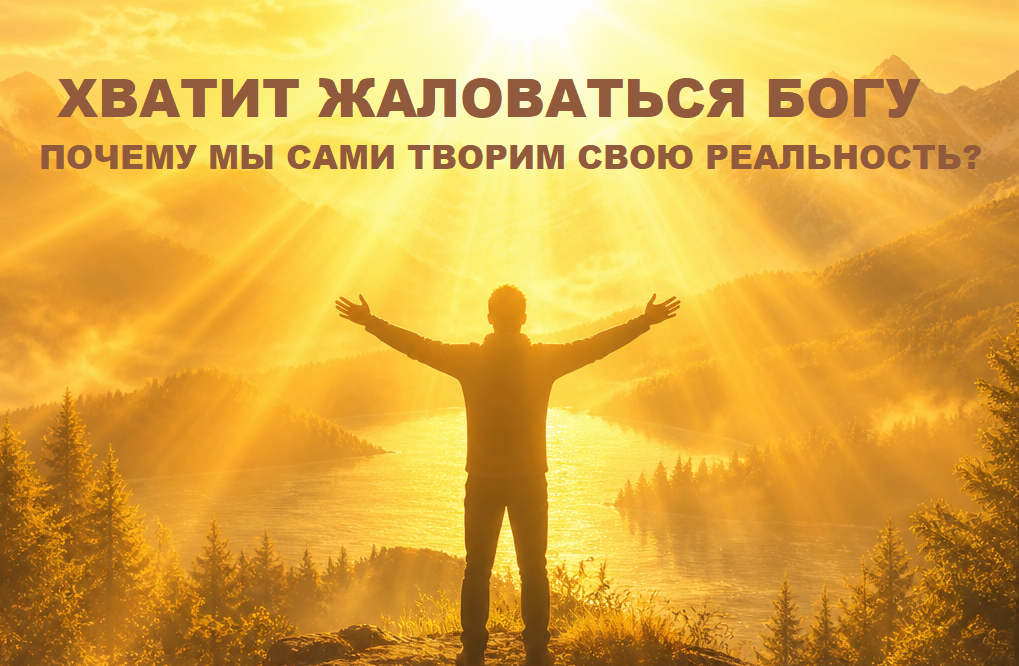 Хватит жаловаться Богу: почему мы сами творим свою реальность