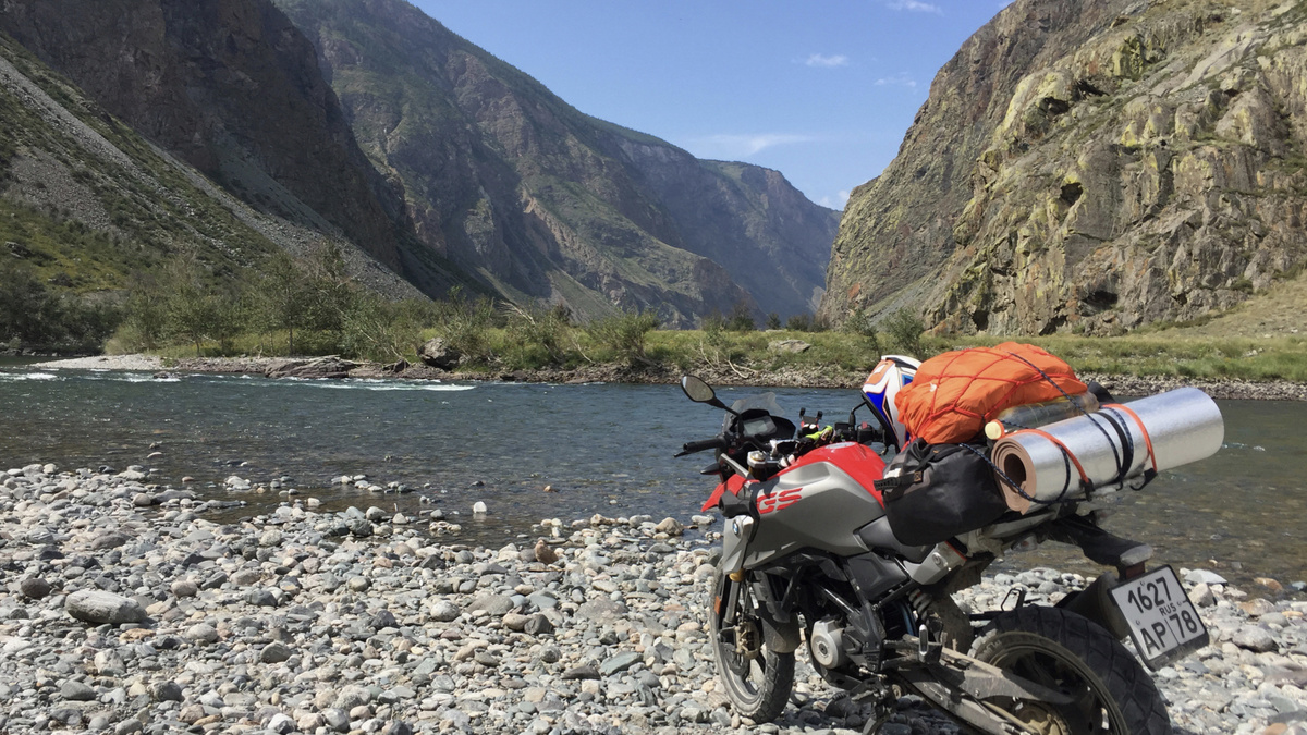 Вот как ездил без багажной системы на bmw g 310 gs