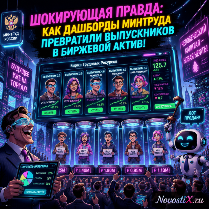    Визуализация данных о влиянии дашбордов Минтруда на трудоустройство выпускников