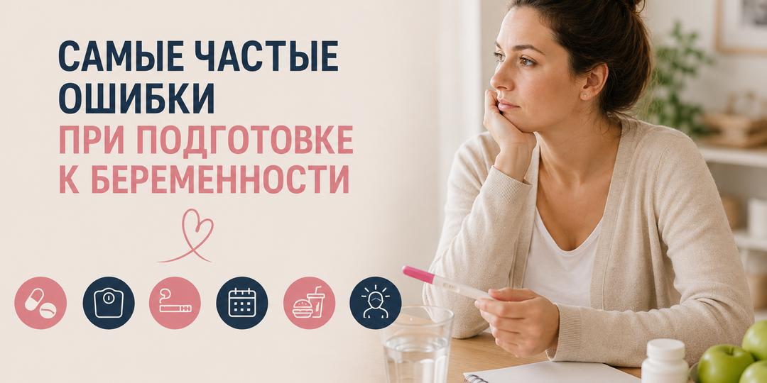 Самые частые ошибки при подготовке к беременности