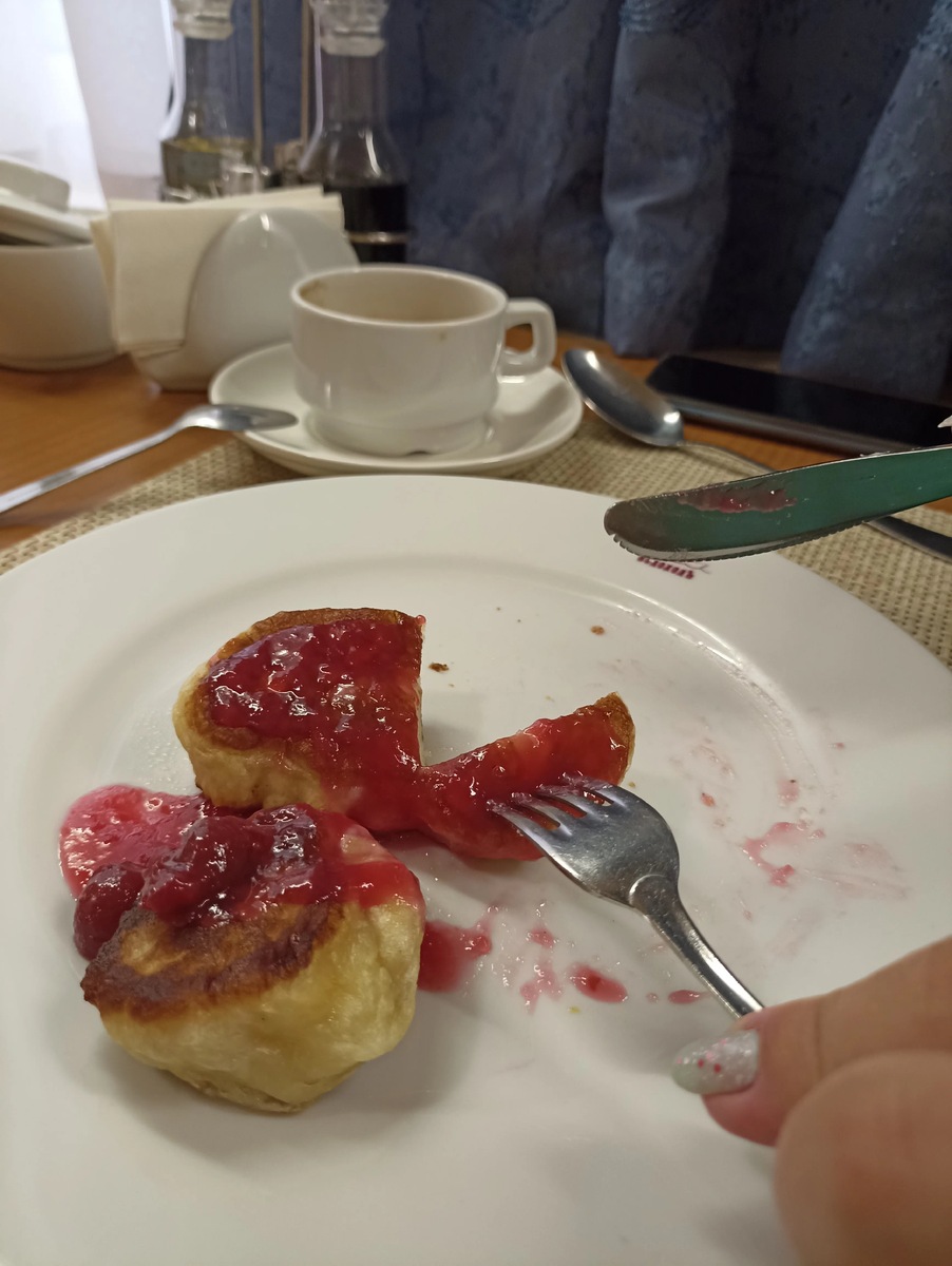Оладушки с джемом