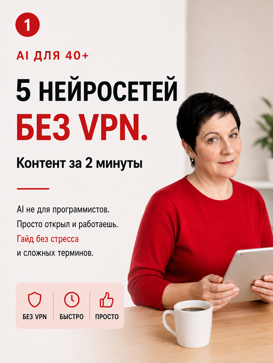 5 нейросетей без VPN. Контент за 2 минуты