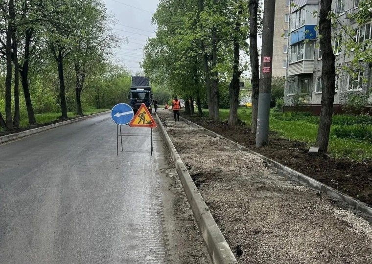 Ремонт на ул. Новомосковской выполнен почти на 60%