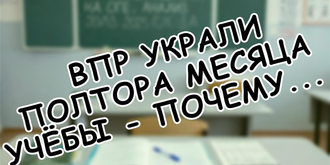 ВПР украли полтора месяца учёбы - почему школа молчит