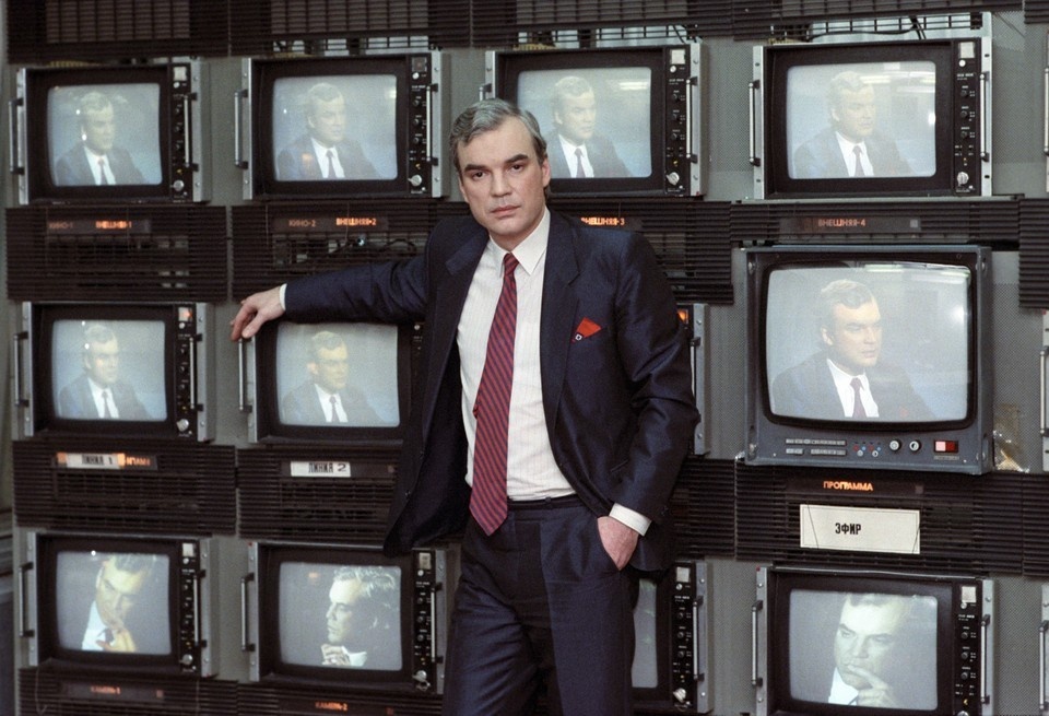    Владимир Молчанов в студии ЦТ, 1989 год. Фото: Владимир Мусаэльян/ТАСС