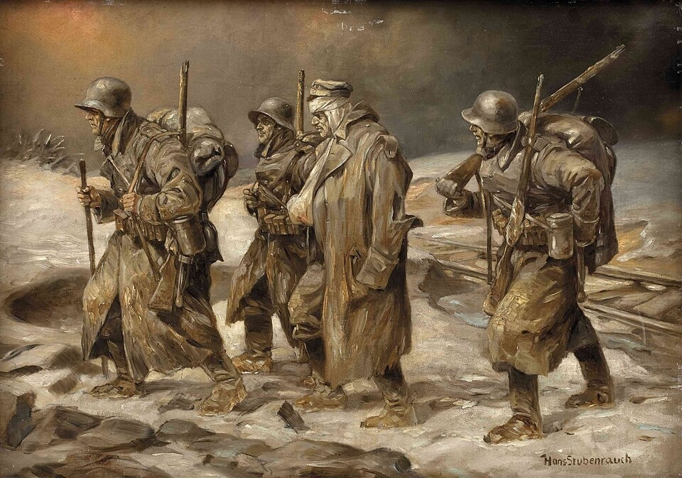     Ганс Штубенраух. Немецкие солдаты во время Первой мировой войны. 1915
