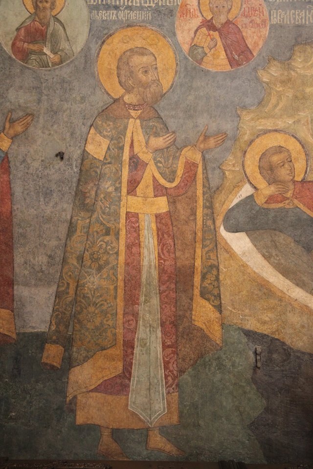 Андрей Большой, фреска из Архангельского собора Московского Кремля