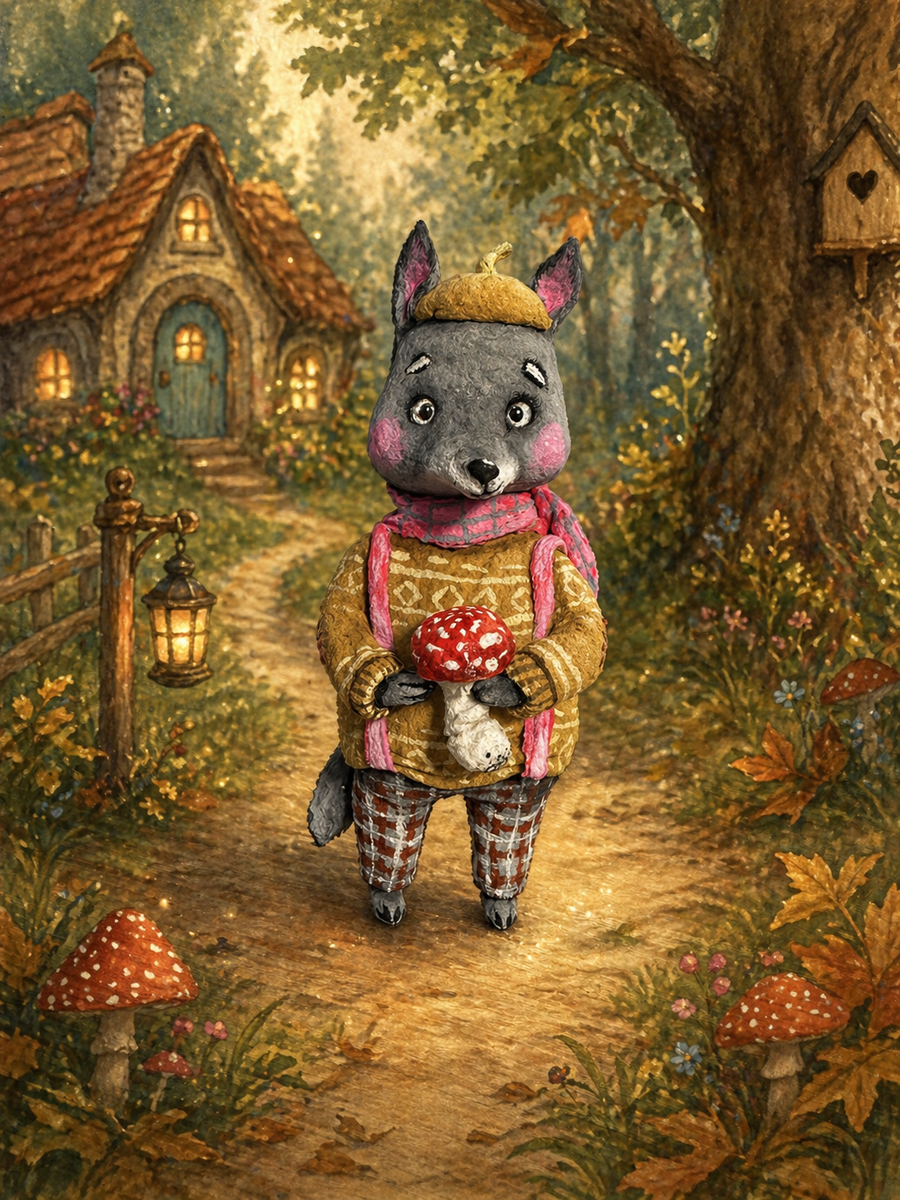 Волчок с мухомором 