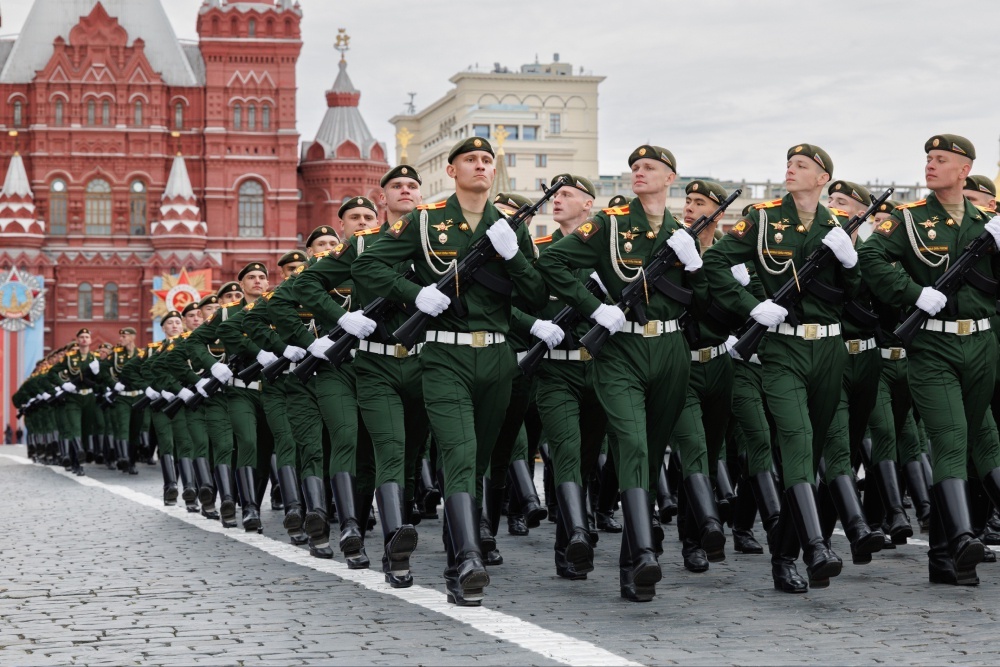    В Параде на Красной площади приняли участие пешие колонны военнослужащих. / Фото: Вадим Савицкий / ТАСС