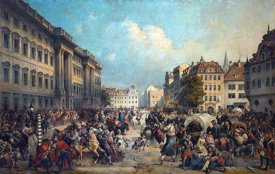 Взятие Берлина 28 сентября 1760 года. Картина А. Е. Коцебу