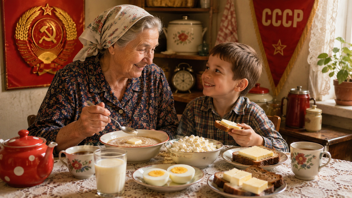 Ели кашу с маслом — и не боялись жиров: чему нас учат завтраки СССР.