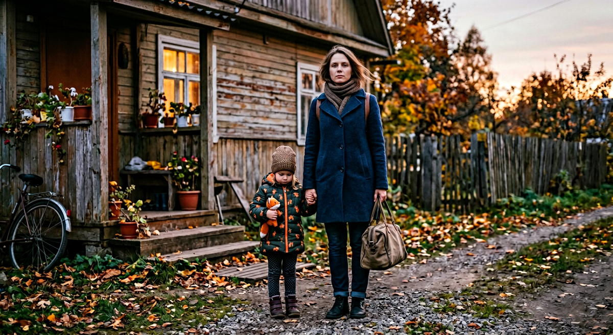 Я не плакала. Взяла Антона за руку, подняла сумку. Сказала: "Хорошо. Мы уходим". Она не ожидала что так быстро