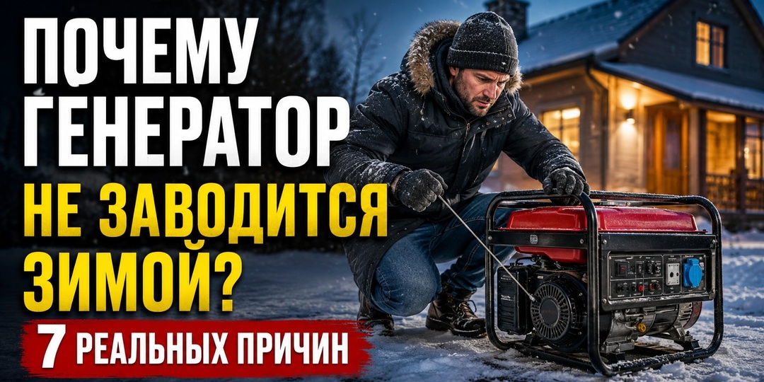 Почему бензиновый генератор не заводится зимой: 7 реальных причин