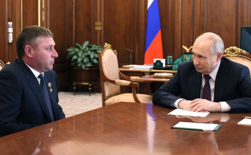    Встреча Владимира Путина и Александра Шуваева. Источник: Пресс-служба Кремля